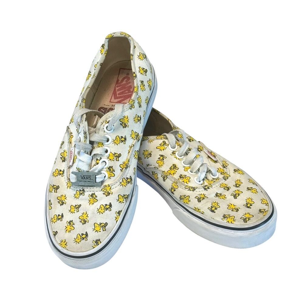 Vans x Peanuts Woodstock Canvas Sneakers - Lace-Up Shoes - Men’s 6.5 / Women’s 8